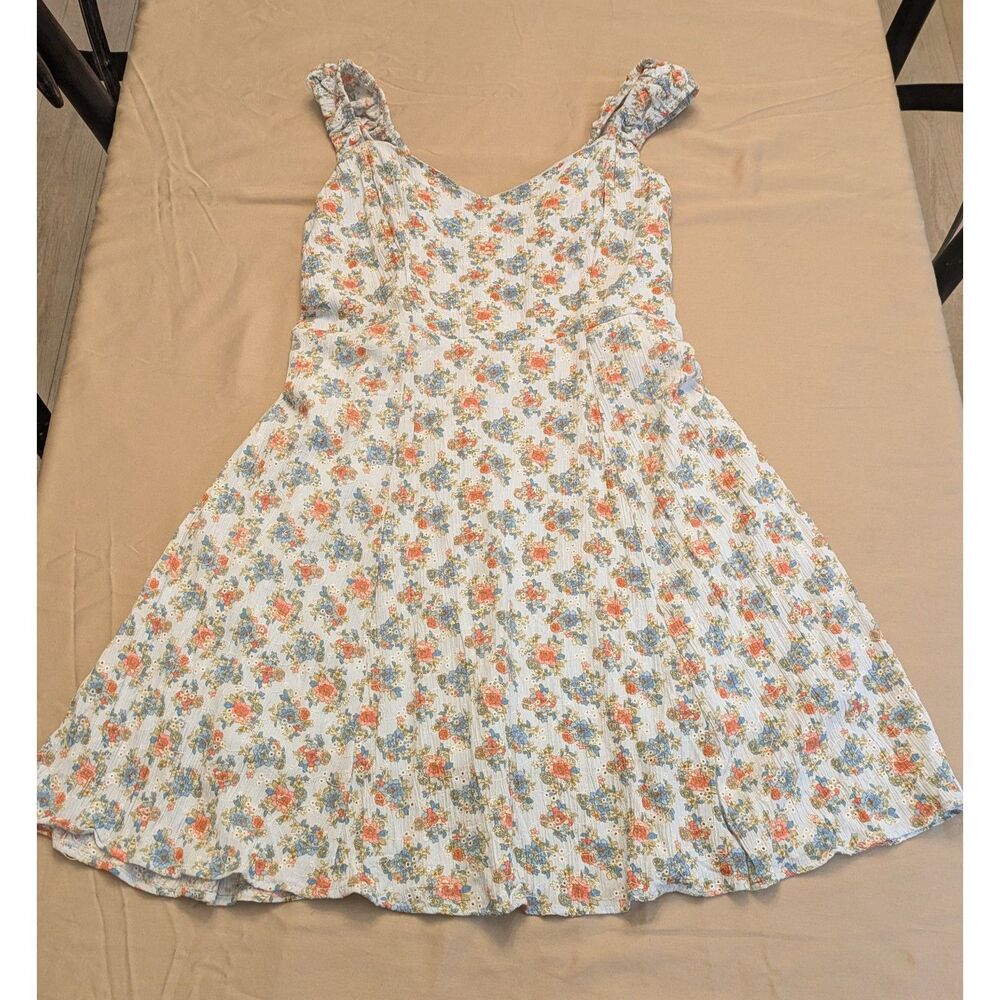 Fair Haven Light Blue Pastel Floral Maxi Slip Dress Plus Size 1XL